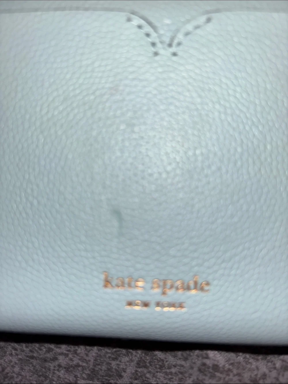 kate spade New York Mint Zip-Around Leather Wallet